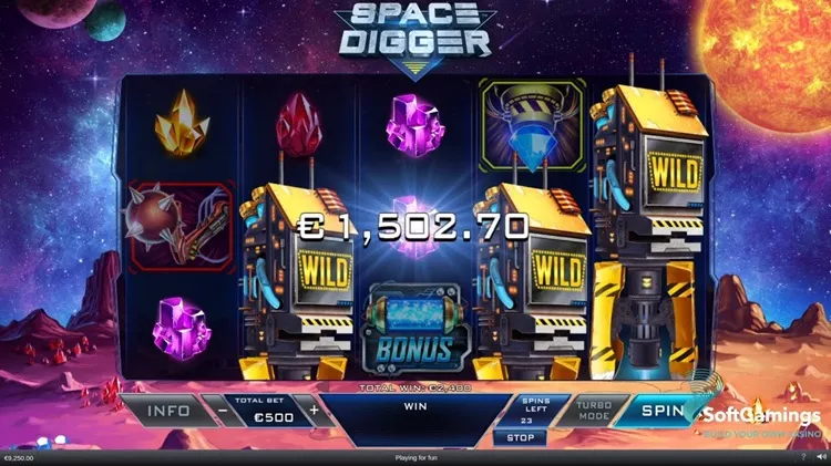 Space Digger Crash Game